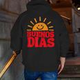 Cute Bilingual Spanish Teacher Buenos Dias Sunshine Men Zip Up Hoodie Back Print, funny gift Cute Bilingual Spanish Teacher Buenos Dias Sunshine Men Zip Up Hoodie Back Print, funny gift