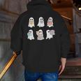 Cute Boo Ghost Reading Books Halloween Librarian Teacher Kid Men Zip Up Hoodie Back Print, funny gift Cute Boo Ghost Reading Books Halloween Librarian Teacher Kid Men Zip Up Hoodie Back Print, funny gift