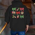 Cute Coquette Pencil Bow Christmas School Teacher Student Men Zip Up Hoodie Back Print, funny gift Cute Coquette Pencil Bow Christmas School Teacher Student Men Zip Up Hoodie Back Print, funny gift