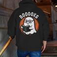 Cute Ghost Book Reading Books Lover Retro Halloween Teacher Men Zip Up Hoodie Back Print, funny gift Cute Ghost Book Reading Books Lover Retro Halloween Teacher Men Zip Up Hoodie Back Print, funny gift