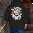 Cute Group Matching Teachers Halloween Men Zip Up Hoodie Back Print, funny gift