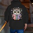 Cute Reading Owl Book Lover Teacher Librarian Bookworm Men Zip Up Hoodie Back Print, funny gift Cute Reading Owl Book Lover Teacher Librarian Bookworm Men Zip Up Hoodie Back Print, funny gift