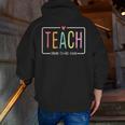 Cute Teacher Life Teach Them To Be Kind School Mom Teachers Men Zip Up Hoodie Back Print, funny gift Cute Teacher Life Teach Them To Be Kind School Mom Teachers Men Zip Up Hoodie Back Print, funny gift