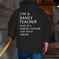 Dance Teacher Definition Men Zip Up Hoodie Back Print, funny gift Dance Teacher Definition Men Zip Up Hoodie Back Print, funny gift