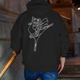 Dancing Turkey Happy Thanksgiving Day Ballet Dance Teacher Men Zip Up Hoodie Back Print, funny gift