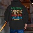 Daycare Children Childcare Provider Teacher PreK Nursery Men Zip Up Hoodie Back Print, funny gift