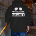Daycare Provider Toddler Security Childcare Worker Teacher For Men Women Kids Men Zip Up Hoodie Back Print, funny gift