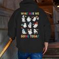 What Are We Doing Today Ghost PE Teacher Team Halloween Men Zip Up Hoodie Back Print, Pe Teacher Hoodies, funny gift What Are We Doing Today Ghost PE Teacher Team Halloween Men Zip Up Hoodie Back Print, Pe Teacher Hoodies, funny gift