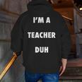 Easy Halloween Teacher Costume Shirt For Men Women Kids Men Zip Up Hoodie Back Print, funny gift