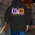 Elements Of Halloween Fear Periodically Chemistry Teacher Men Zip Up Hoodie Back Print, funny gift