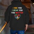 Emotional Intelligence Quote For School Counselor Teacher Men Zip Up Hoodie Back Print, funny gift