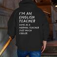 English Teacher Definition Men Zip Up Hoodie Back Print, English Teacher Hoodies, funny gift English Teacher Definition Men Zip Up Hoodie Back Print, English Teacher Hoodies, funny gift