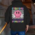 Everyone Communicates Differently Autism Awareness Teacher Men Zip Up Hoodie Back Print, funny gift Everyone Communicates Differently Autism Awareness Teacher Men Zip Up Hoodie Back Print, funny gift