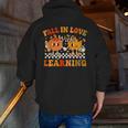 Fall In Love With Learning Autumn Pumpkin Fall Teacher Kids Men Zip Up Hoodie Back Print, funny gift Fall In Love With Learning Autumn Pumpkin Fall Teacher Kids Men Zip Up Hoodie Back Print, funny gift