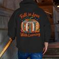 Fall In Love With Learning Book Lover Autumn Pumpkin Teacher Men Zip Up Hoodie Back Print, funny gift Fall In Love With Learning Book Lover Autumn Pumpkin Teacher Men Zip Up Hoodie Back Print, funny gift