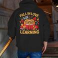 Fall In Love With Learning Pumpkin Thanksgiving Teacher Fall Men Zip Up Hoodie Back Print, funny gift Fall In Love With Learning Pumpkin Thanksgiving Teacher Fall Men Zip Up Hoodie Back Print, funny gift