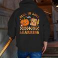 Fall In Love With Reading Book Autumn Pumpkins And Teachers Men Zip Up Hoodie Back Print, funny gift Fall In Love With Reading Book Autumn Pumpkins And Teachers Men Zip Up Hoodie Back Print, funny gift