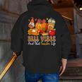 Fall Vibes Costume Teacher Thanksgiving Leopard Gnome Men Zip Up Hoodie Back Print, funny gift Fall Vibes Costume Teacher Thanksgiving Leopard Gnome Men Zip Up Hoodie Back Print, funny gift