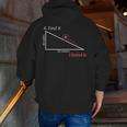 Find X Math Teacher Graphic Sarcastic Novelty Dad Joke Men Zip Up Hoodie Back Print, funny gift