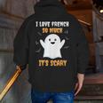 French Teacher Halloween French Class School Men Zip Up Hoodie Back Print, funny gift French Teacher Halloween French Class School Men Zip Up Hoodie Back Print, funny gift