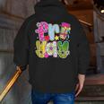 Fri-Yay Happy Friday Weekend Teacher Back To School Men Zip Up Hoodie Back Print, funny gift