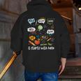 Friendship Inclusion Language Teacher It Starts With Hello Men Zip Up Hoodie Back Print, funny gift Friendship Inclusion Language Teacher It Starts With Hello Men Zip Up Hoodie Back Print, funny gift