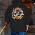 Future Teacher Kids Youth Girls Rainbow Pre-k Kindergarten Men Zip Up Hoodie Back Print, Future Teacher Hoodies, funny gift Future Teacher Kids Youth Girls Rainbow Pre-k Kindergarten Men Zip Up Hoodie Back Print, Future Teacher Hoodies, funny gift