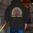 Future Teacher Rainbow Men Zip Up Hoodie Back Print, Future Teacher Hoodies, funny gift Future Teacher Rainbow Men Zip Up Hoodie Back Print, Future Teacher Hoodies, funny gift