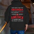Georgia Teachers Classroom Tshirt Men Zip Up Hoodie Back Print, funny gift