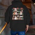 Ghost Christmas Reading Book Lover Library Christmas Teacher Men Zip Up Hoodie Back Print, funny gift Ghost Christmas Reading Book Lover Library Christmas Teacher Men Zip Up Hoodie Back Print, funny gift
