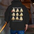 Ghosts Halloween Montessori Teacher Educator Costume Men Zip Up Hoodie Back Print, funny gift