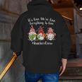 Gnome It's Fine I'm Fine Everything Is Fine Teacher Xmas Men Zip Up Hoodie Back Print, funny gift Gnome It's Fine I'm Fine Everything Is Fine Teacher Xmas Men Zip Up Hoodie Back Print, funny gift