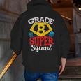 Grade 8 Super Squad Superhero Teacher Team Men Zip Up Hoodie Back Print, Super Teacher Hoodies, funny gift