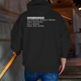 Grammar Teacher And Punny Punctuation Men Zip Up Hoodie Back Print, funny gift