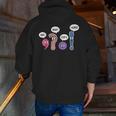 Grammar Teacher Wait What Stop It I Agree Humor Men Zip Up Hoodie Back Print, funny gift