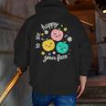 Groovy Happy To See Your Face Teacher School Appreciation Men Zip Up Hoodie Back Print, Groovy Teacher Hoodies, funny gift