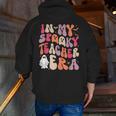 Groovy In My Spooky Teacher Era Halloween Party Boo Men Zip Up Hoodie Back Print, Groovy Teacher Hoodies, funny gift