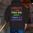 Growth Mindset Teacher Positive Message Inspirational Quote Men Zip Up Hoodie Back Print, funny gift
