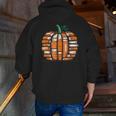 Halloween Books Pumpkin Reading Teacher Fall Men Women Men Zip Up Hoodie Back Print, funny gift
