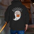 Halloween Cute Ghost Book Reading Teacher Men Zip Up Hoodie Back Print, funny gift Halloween Cute Ghost Book Reading Teacher Men Zip Up Hoodie Back Print, funny gift
