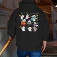 Halloween Music Teacher Ghost Playing Musical Instruments Men Zip Up Hoodie Back Print, funny gift Halloween Music Teacher Ghost Playing Musical Instruments Men Zip Up Hoodie Back Print, funny gift