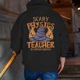 Halloween Scary Physics Teacher No Costume Required Women Men Zip Up Hoodie Back Print, funny gift