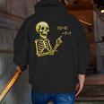 Halloween Teacher Six Seven 6 7 Skeleton Spooky Costume Men Zip Up Hoodie Back Print, funny gift Halloween Teacher Six Seven 6 7 Skeleton Spooky Costume Men Zip Up Hoodie Back Print, funny gift