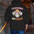 Halloween Teacher Teaching My Boos Costume Teacher Men Women Men Zip Up Hoodie Back Print, funny gift