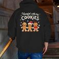 Hangin With My Cookies Gingerbread Christmas Teacher Men Zip Up Hoodie Back Print, funny gift Hangin With My Cookies Gingerbread Christmas Teacher Men Zip Up Hoodie Back Print, funny gift