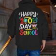 Happy 100th Day Of School 100 Days Of School Teacher Student Men Zip Up Hoodie Back Print, funny gift Happy 100th Day Of School 100 Days Of School Teacher Student Men Zip Up Hoodie Back Print, funny gift