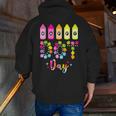 Happy Dot Day 2025 Teacher Kids Girls Colorful Polka Dot Day Men Zip Up Hoodie Back Print, funny gift Happy Dot Day 2025 Teacher Kids Girls Colorful Polka Dot Day Men Zip Up Hoodie Back Print, funny gift