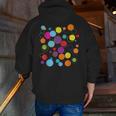 Happy Dot Day Colorful Polka Dot Art Teacher Student Kids Men Zip Up Hoodie Back Print, funny gift