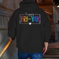 Happy Fri-Yay Fri Yay Teacher Student Friday Weekend Men Zip Up Hoodie Back Print, funny gift Happy Fri-Yay Fri Yay Teacher Student Friday Weekend Men Zip Up Hoodie Back Print, funny gift
