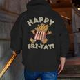 Happy Fri Yay Retro French Fries Friday Lovers Fun Teacher Men Zip Up Hoodie Back Print, funny gift Happy Fri Yay Retro French Fries Friday Lovers Fun Teacher Men Zip Up Hoodie Back Print, funny gift